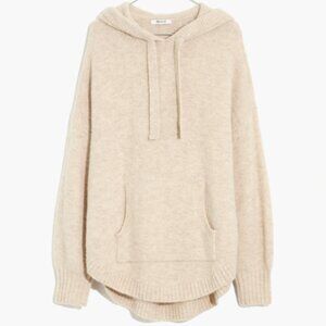 Madewell Wilmington Heather Oatmeal wool Alosca Blend Hoodie Sweater Large
